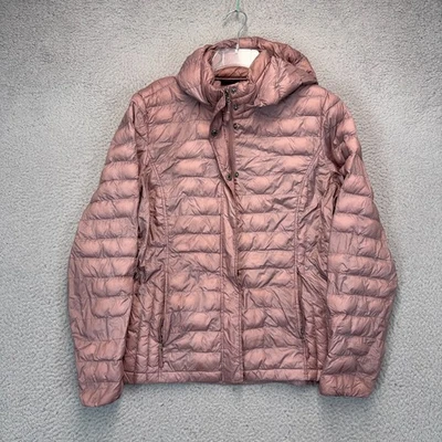 Chaqueta 32 Degrees Heat Puffer Mujer Grande Rosa Ligera Plumón Con Capucha Exterior Foto 1 de 4