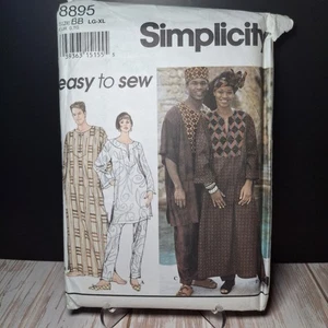 Simplicity 8895 Caftan, Pants, Headwrap & Hat Adult Pattern Lg-XL Size BB Uncut - Picture 1 of 6