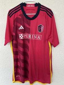NEW Adidas ST. LOUIS CITY Soccer Club Home 23/24 Soccer Slim Fit Jersey Size XL - Picture 1 of 5