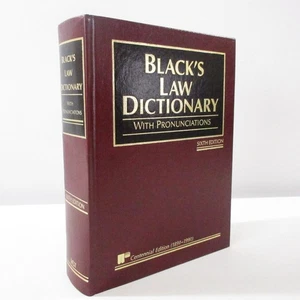 Black's Law Dictionary Pronunciation 6th Edition Legal Reference Lawyer  - Imagen 1 de 13
