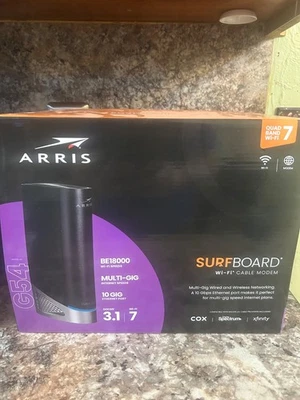 ARRIS G 54 Surfboard Modem Router Combo, Black - Image 1 of 4