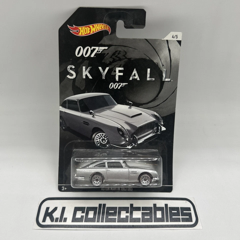 Hot Wheels 007 Series Aston Martin Db5 Skyfall Silver Diecast Car Scale 1 64