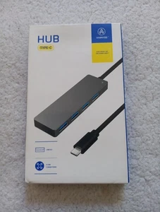4 Ports Type C Hub Splitter USB 3.0 High Speed Adapter Multi Desktop PC Laptop - Picture 1 of 2