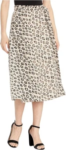 Falda Joie Collen Línea A Estampado Leopardo Lino Envolvente Mujer-Color:Marrón-Talla:4 - Imagen 1 de 1