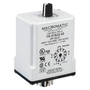 MACROMATIC TR-51628-14 SinFunTimeDelayRelay, 24VAC/DC, 11Pins 23NV12 - Picture 1 of 1