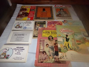 Lot 12 Vintage Recipe & Tips Booklets Butter Cookies Tapioca Holiday 1926 up - Picture 1 of 17