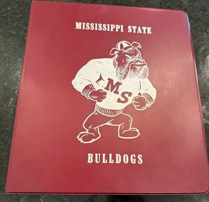 Mississippi State Bulldogs Vintage 3 Ring Binder 1980’s  - Picture 1 of 4