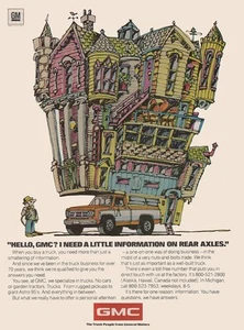 1974 GMC: I Need a Little Information on Rear Axles Vintage Print Ad - Picture 1 of 1