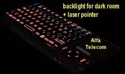 Mini rechargable wireless keyboard for Linux - google tv - Android WIN OS - Image 1 of 4