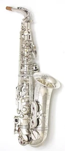 Selmer Altsaxophon Mark VI versilbert mit Gravur Kennzeichen 62075 - Bild 1 von 12