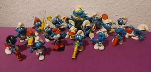 20-tlg. KONVOLUT SCHLÜMPFE SMURF von Schleich / PEYO VINTAGE - Bild 1 von 5