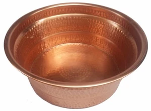 Polished Copper Manicure Foot Hand Soak Massage Spa Therapy Kids Pedicure Bowl - Picture 1 of 7