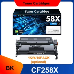 CF258X 58X Toner Cartridge For HP LaserJet Pro M404dn MFP M428fdw with Chip lot - Picture 1 of 8
