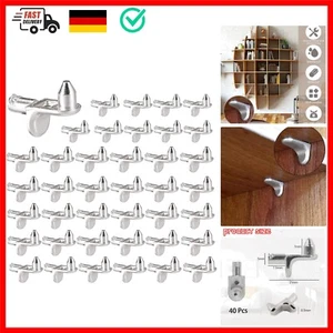Plstod 40 Stück Regalbodenträger L Form Bodenträger 5mm Einlegeboden Halter f... - Bild 1 von 9