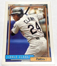 Jerald Clark 1992 Topps #749 San Diego Padres