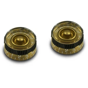 2 Gibson Style Non Slip Speed Knobs Gold fit Les Paul USA - Picture 1 of 1