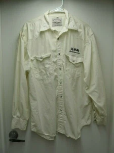 Def Leppard Band REAL CREW Adrenalize World Tour Issued Medium Dress Shirt SS2 - Picture 1 of 5
