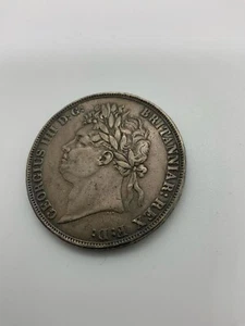 1821 Crown - George IV British Silver Coin - Picture 1 of 5