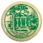 Vintage BUTTON PIN Hermitage Andrew Jackson Home Nashville TN Travel Souvenir