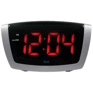 7.25 x 3.9 in. Red LED Alarm Desk Clock With HI/LO Dimmer Loud Snooze Digital - Picture 1 of 3