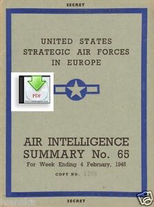 CD File Air Intelligence Summary 1945 02 8th & 15th Air Force Ar234 Ludwigshafen