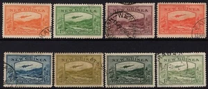1939 PNG PAPUA NEW GUINEA Bulolo Goldfields Short Set Of 8 To 1/- Good Used - Bild 1 von 1