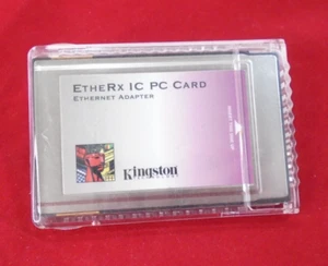 Adaptador Ethernet para tarjeta ETHERX IC PC PCMCIA Kingston KNE-PC2T LAN. Falta el cable. - Imagen 1 de 4
