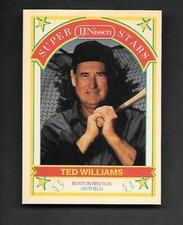 TED WILLIAMS 1989 J.J. NISSEN SUPER STARS #20 BOSTON RED SOX