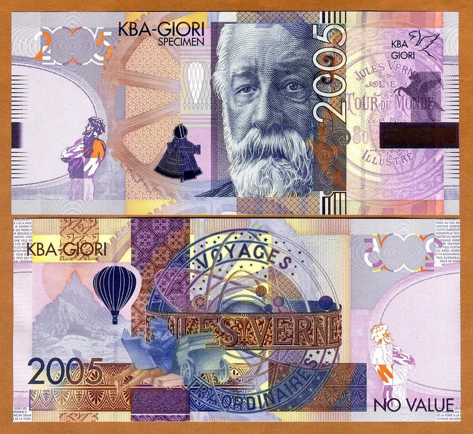KBA-GIORI, Test / Advertising note / Specimen, 2005, Jules Verne UNC - Type 1 F - Image 1 of 1