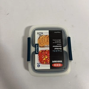 OXO Good Grips Prep and Go Leakproof 2 Cup Divided Container NEW - Picture 1 of 3