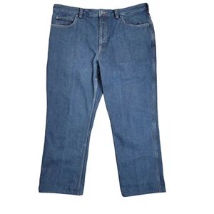 Jeans uomo Duluth Trading Co. foderato in flanella isolato denim 42x32 orlato a 30" - Foto 1 di 11