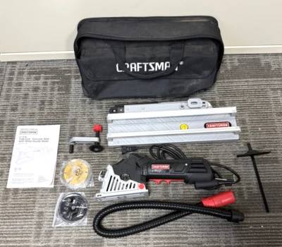 Craftsman 3 1/2 Inch Track-Cut Circular Saw with Miter-Guide Base Great Shape - Image 1 of 3