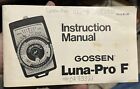 Gossen Luna-Pro F Instruction Manual (Only)