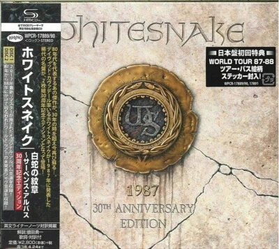 Whitesnake SEALED NEW 2 CD(SHM-CD) "1987 30Th Anniversary Edition" Japan OBI - Image 1 of 2