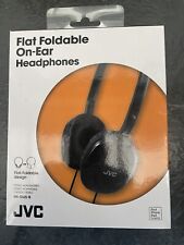JVC Black Foldable  Flat On Ear  HA-S165-B Headphones