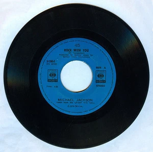 Philippines MICHAEL JACKSON Rock With You 45 rpm Record - Picture 1 of 2