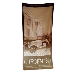Vintage Citreon Car Beach Towel - Picture 1 of 2