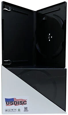 USDISC DVD盒标准14毫米AAA级,Sextuple 6盘(黑色)批量 — 第 1/2 张图片