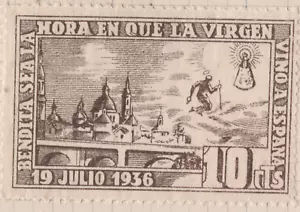 BURGOS - Junta Central Carlista 10 Cts. - Sofima 5e Spain Civil War - Bild 1 von 1