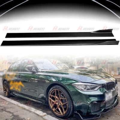 PER 12-18 BMW F30 F31 SEDAN M PERFORMANCE FLAPS SOTTO MINIGONNE SPLITTER 2.2M - Immagine 1 di 4