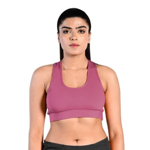 Roar Women Stretch Sports Bra Running Gym Yoga Padded Fitness Workout Top - Picture 1 of 28
