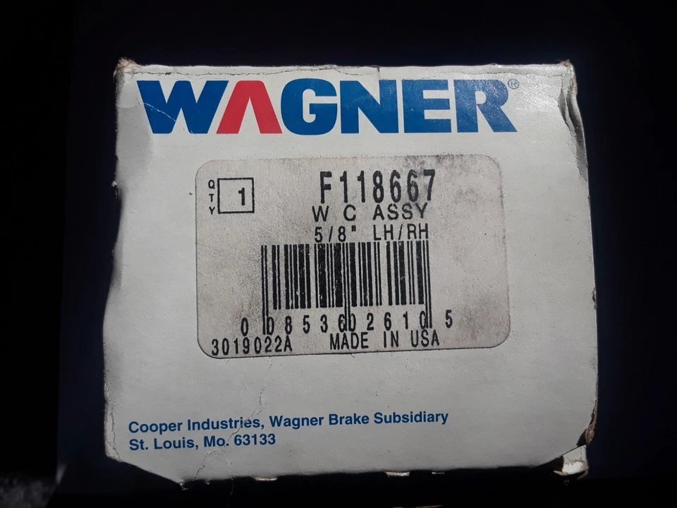 Cilindro de rueda F118667 Wagner "nuevo" 1989 a 1996 GEO Metro y Suzuki Swift Foto 1 de 4