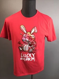 BKYS Men's New Lucky Charm Original Print with LAVA Quality Tee -RED RV - Picture 1 of 7