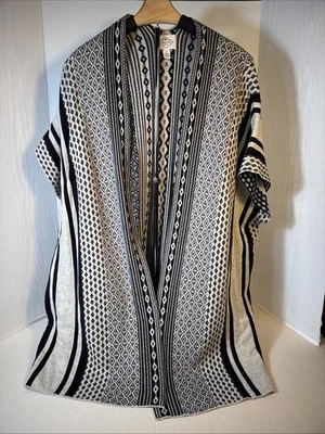 St John’s Bay Aztec 1x Open Sweater Kimono Duster Cardigan Boho Western Cowgirl - Image 1 of 4
