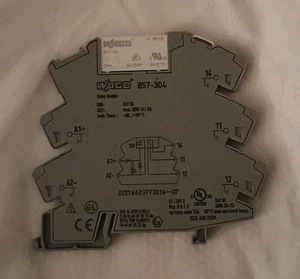 WAGO 857-304 Modulo relè - Bobina 24VDC, 1 cambio SPDT, montaggio su guida DIN - Foto 1 di 2