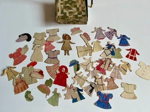 EARLY 1900'S HANDMADE PAPER DOLL MINIATURE SIZE ONE OF KIND RARE - Picture 1 of 7