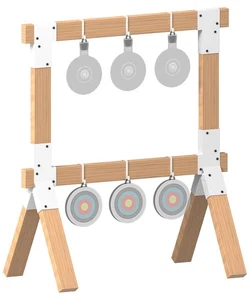 2x4 Target Stand Brackets, Heavy Duty Metal Shooting Target Holder with 12 Ho... - Picture 1 of 7