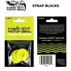 Bloqueos de correa de guitarra Ernie Ball 4 cerraduras eléctrico bajo acústico VERDE 5622 - Imagen 1 de 12