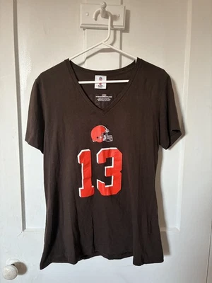 Camiseta para mujer Cleveland Browns NFL Team Apparel Beckham Jr./ OBJ talla LG Foto 1 de 3