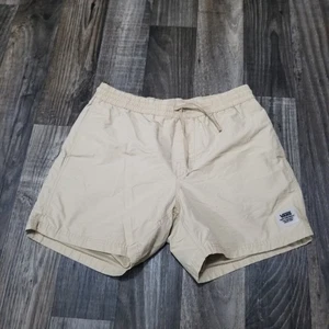 Pantalones Cortos Vans Para Hombre Medianos Marfil Cordón Malla Forrados Ligeros - Imagen 1 de 8